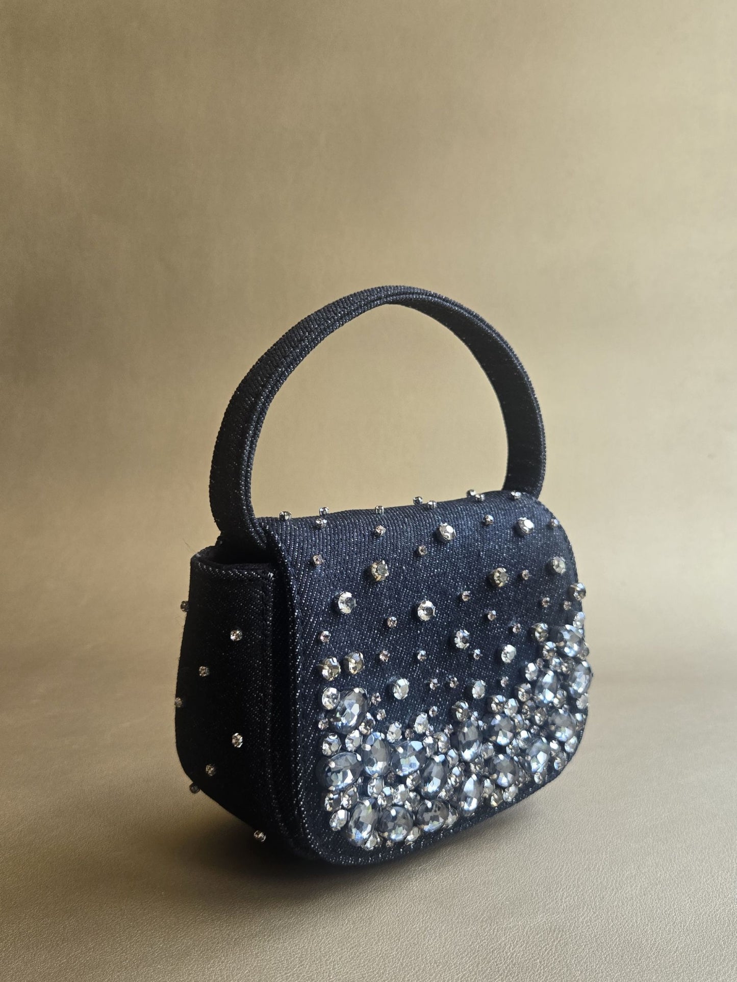 Crystal Denim Bag