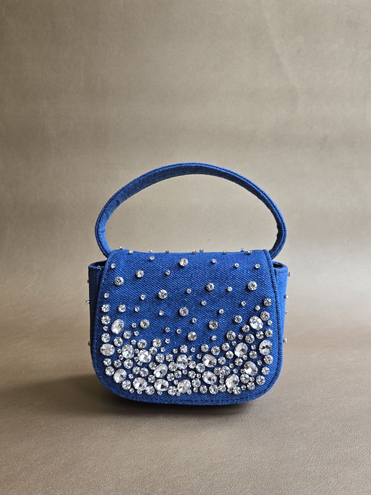 Crystal Denim Bag