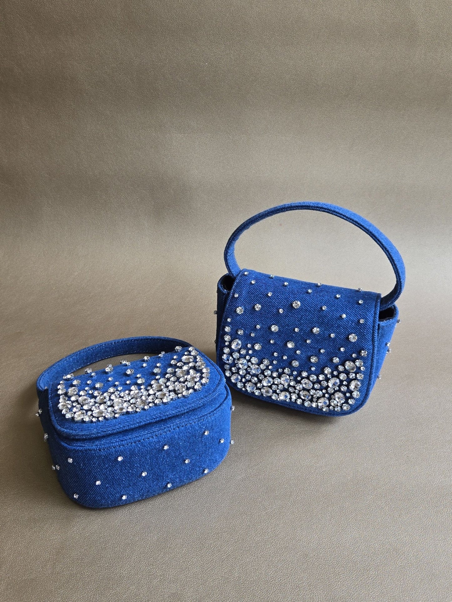 Crystal Denim Bag