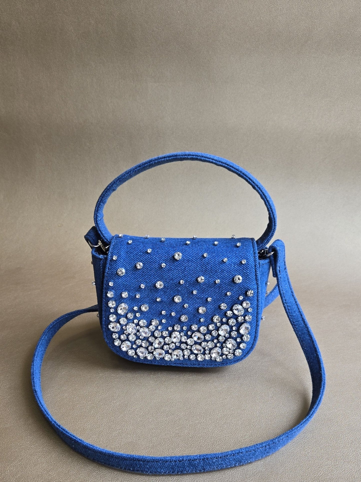 Crystal Denim Bag
