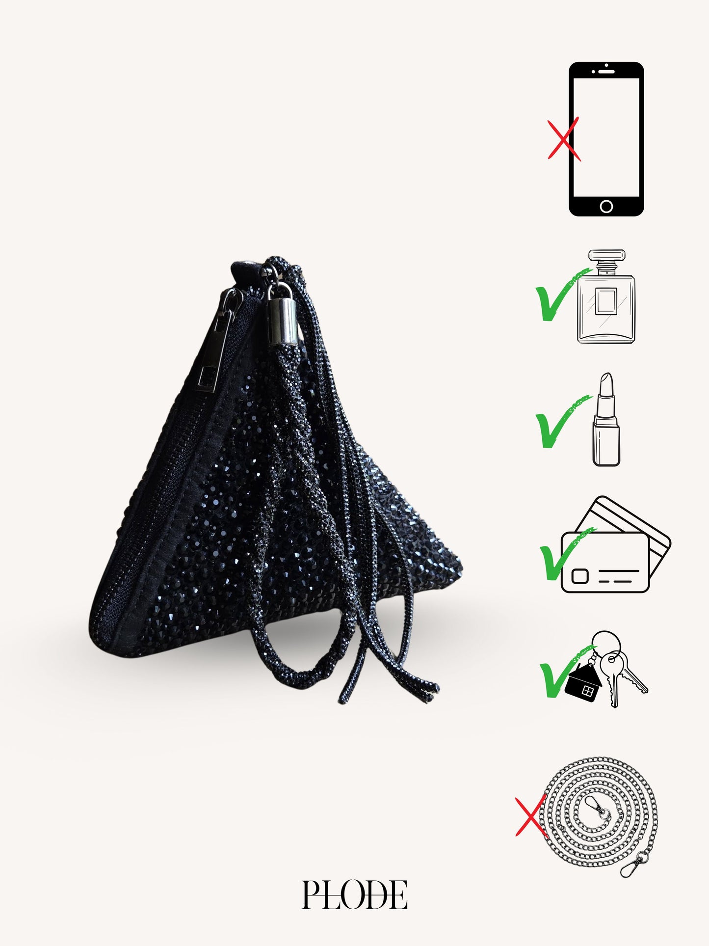 Delhi Wristlet - Black