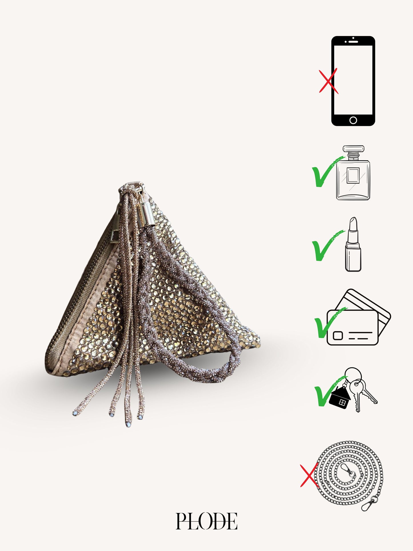 Delhi Wristlet - Deep Gold