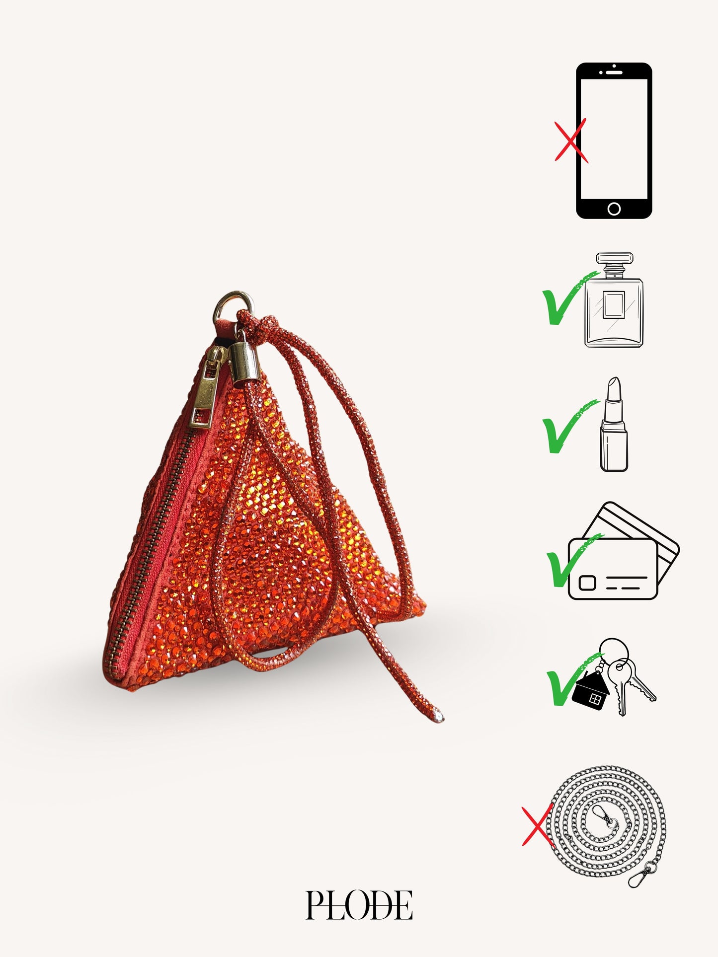 Delhi Wristlet - Orange