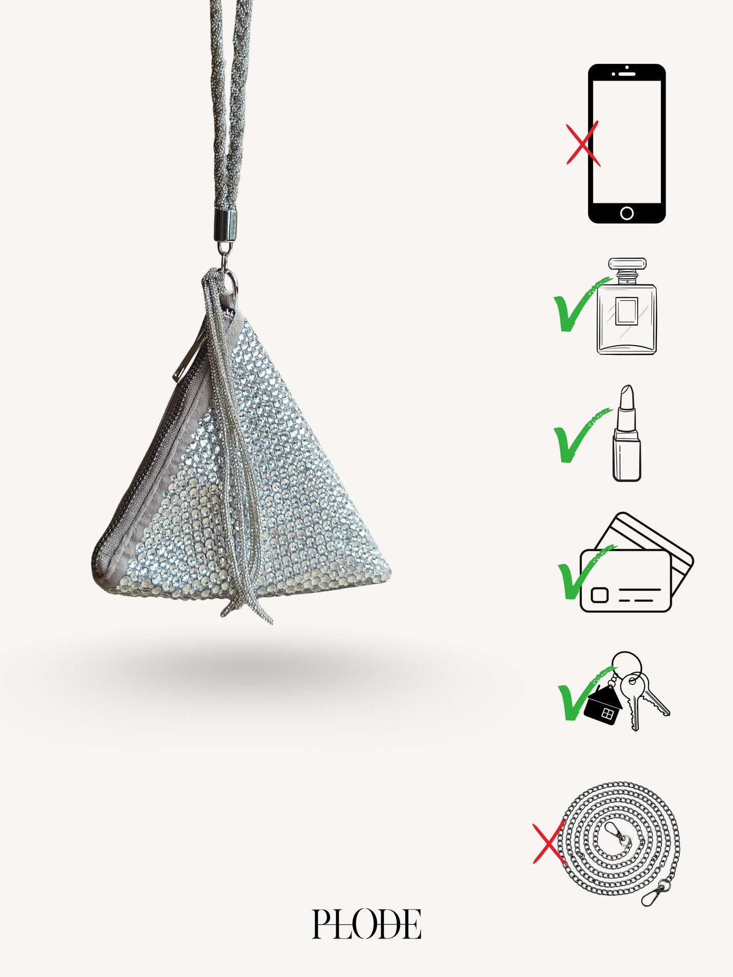 Delhi Wristlet - Silver