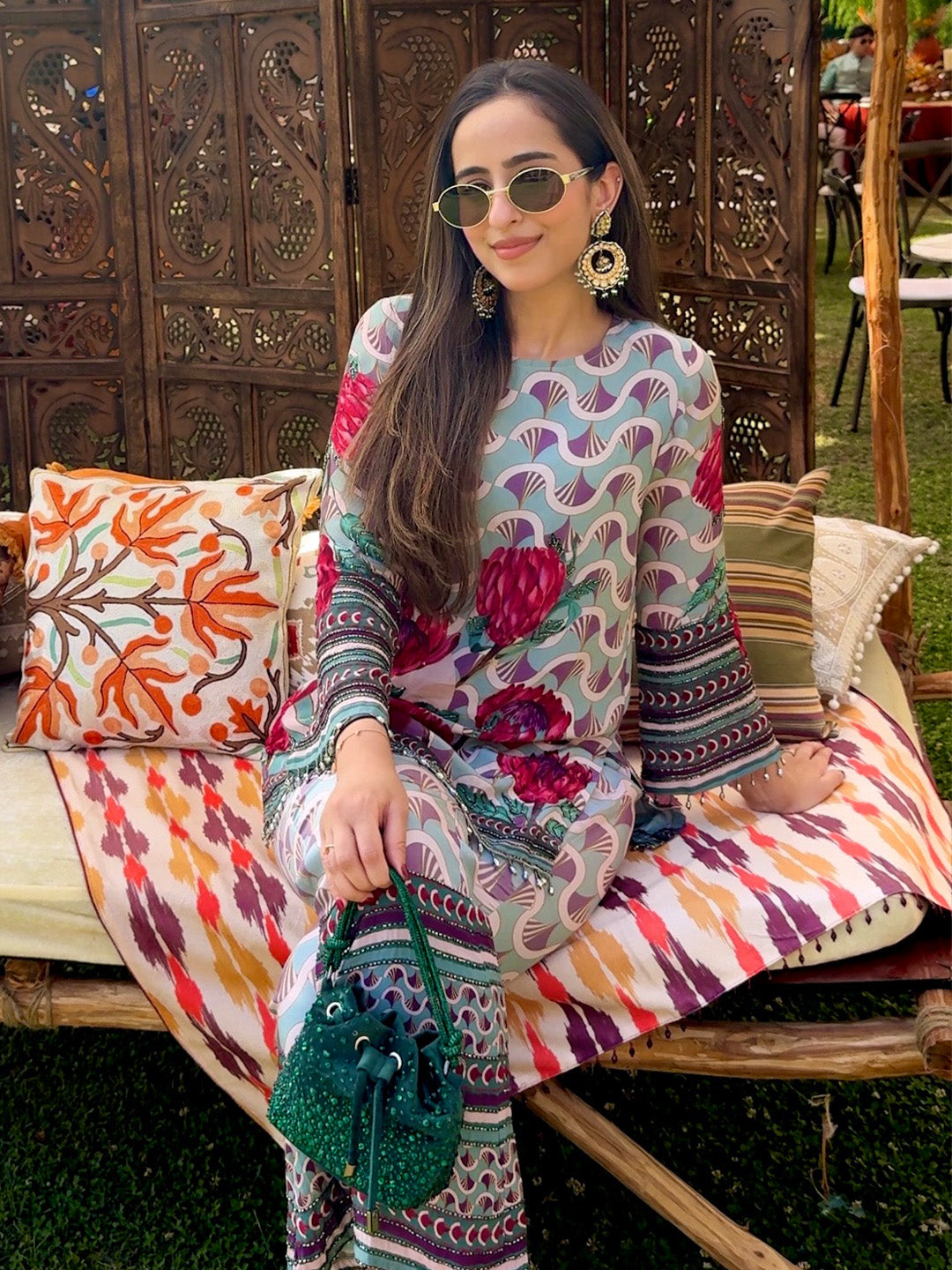 Micro Bucket Bag - Bottle Green