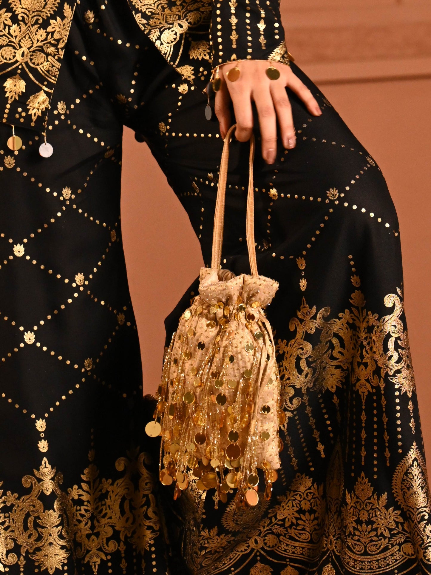 Mirror Potli - Gold