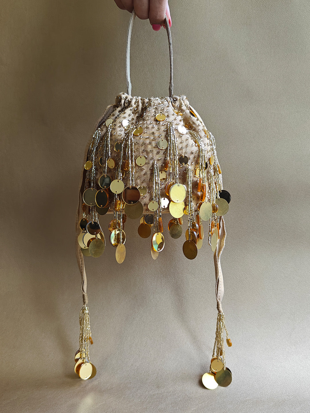 Round Mirror Potli