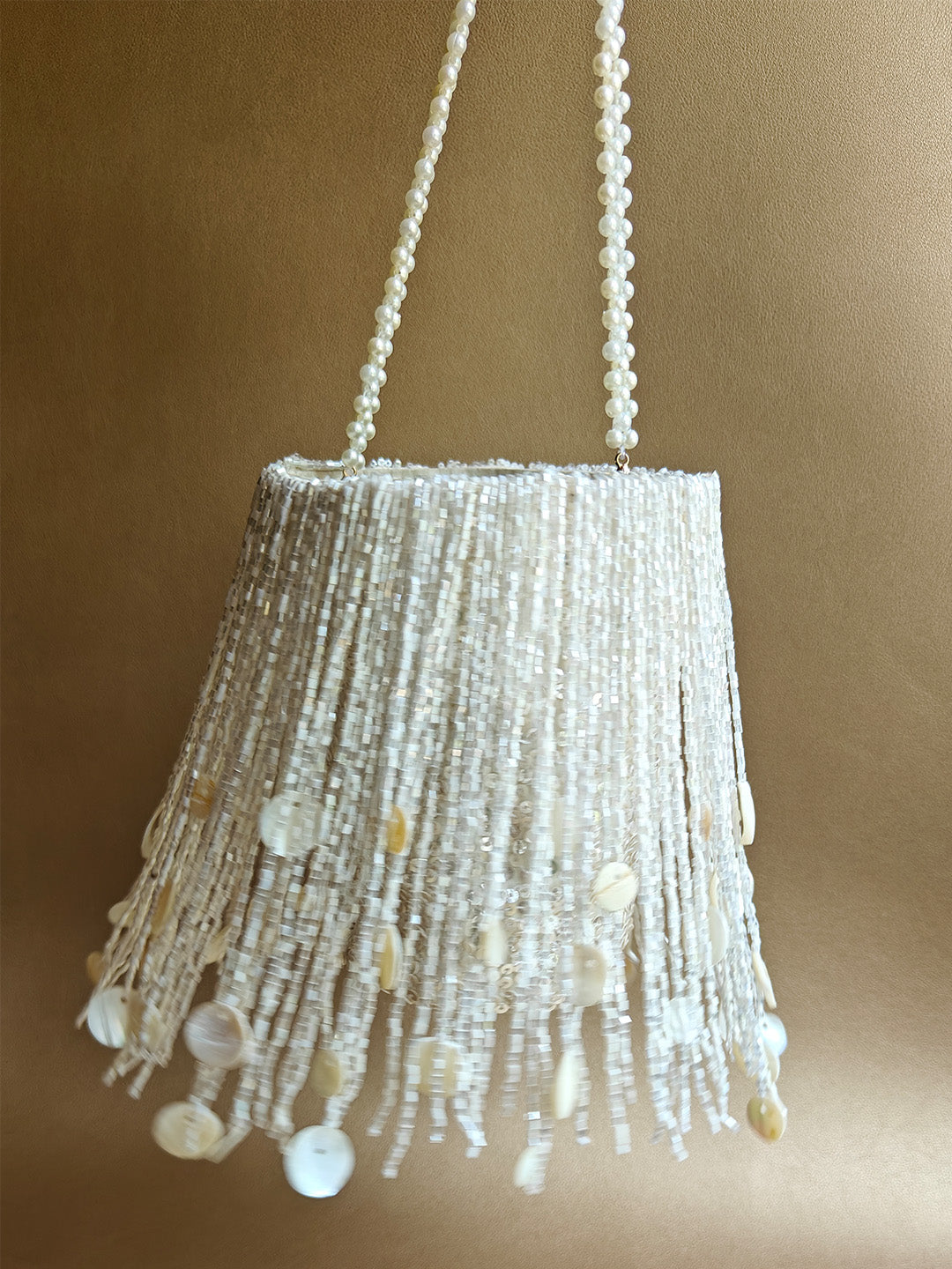 Shimmy Bag - Pearl White