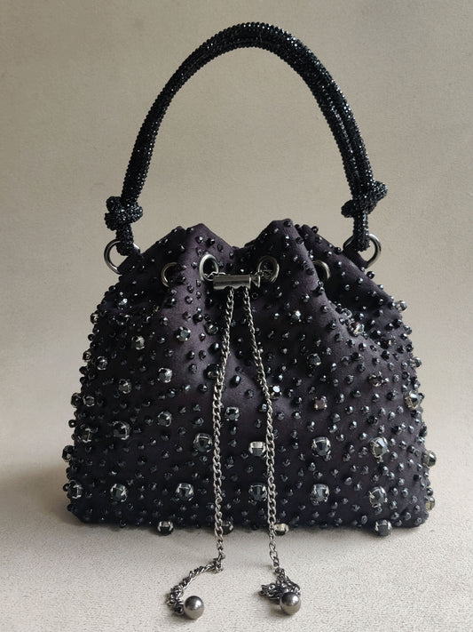 Starry Bucket Bag - Black