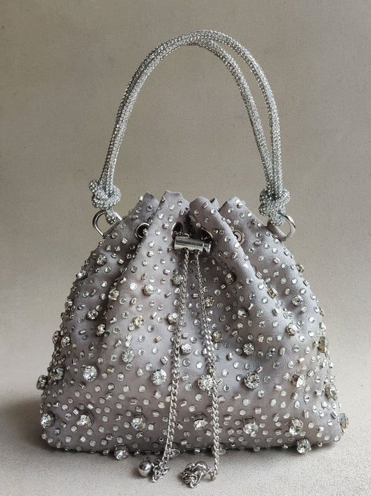 Starry Bucket Bag - Silver