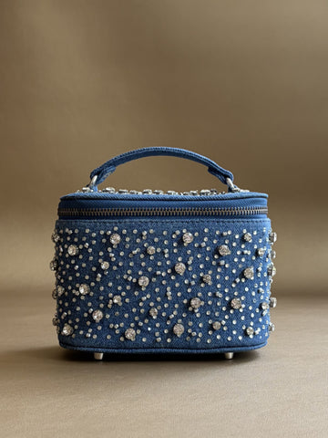 Denim Vanity Bag