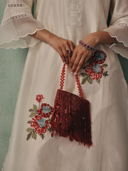 Shimmy Bag - Crimson Red
