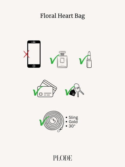 Floral Heart Bag