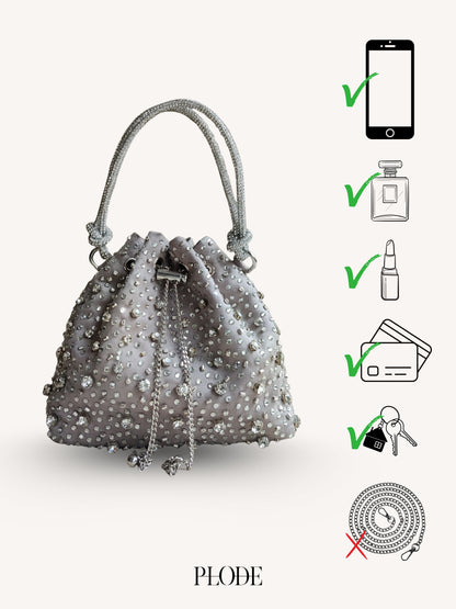 Starry Bucket Bag - Silver