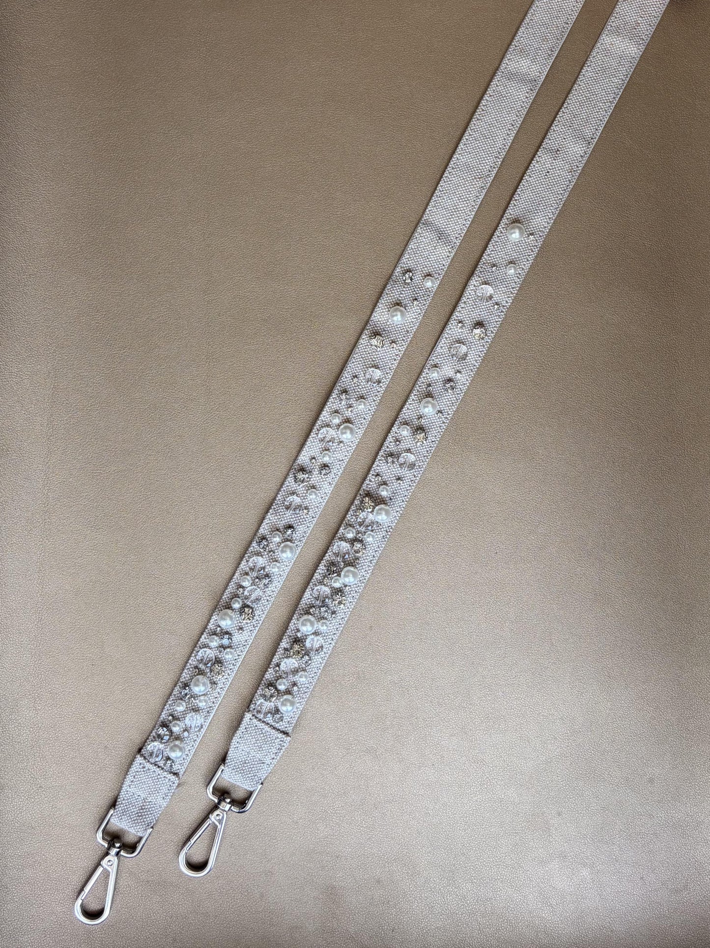 Jute Embellished Crossbody Strap
