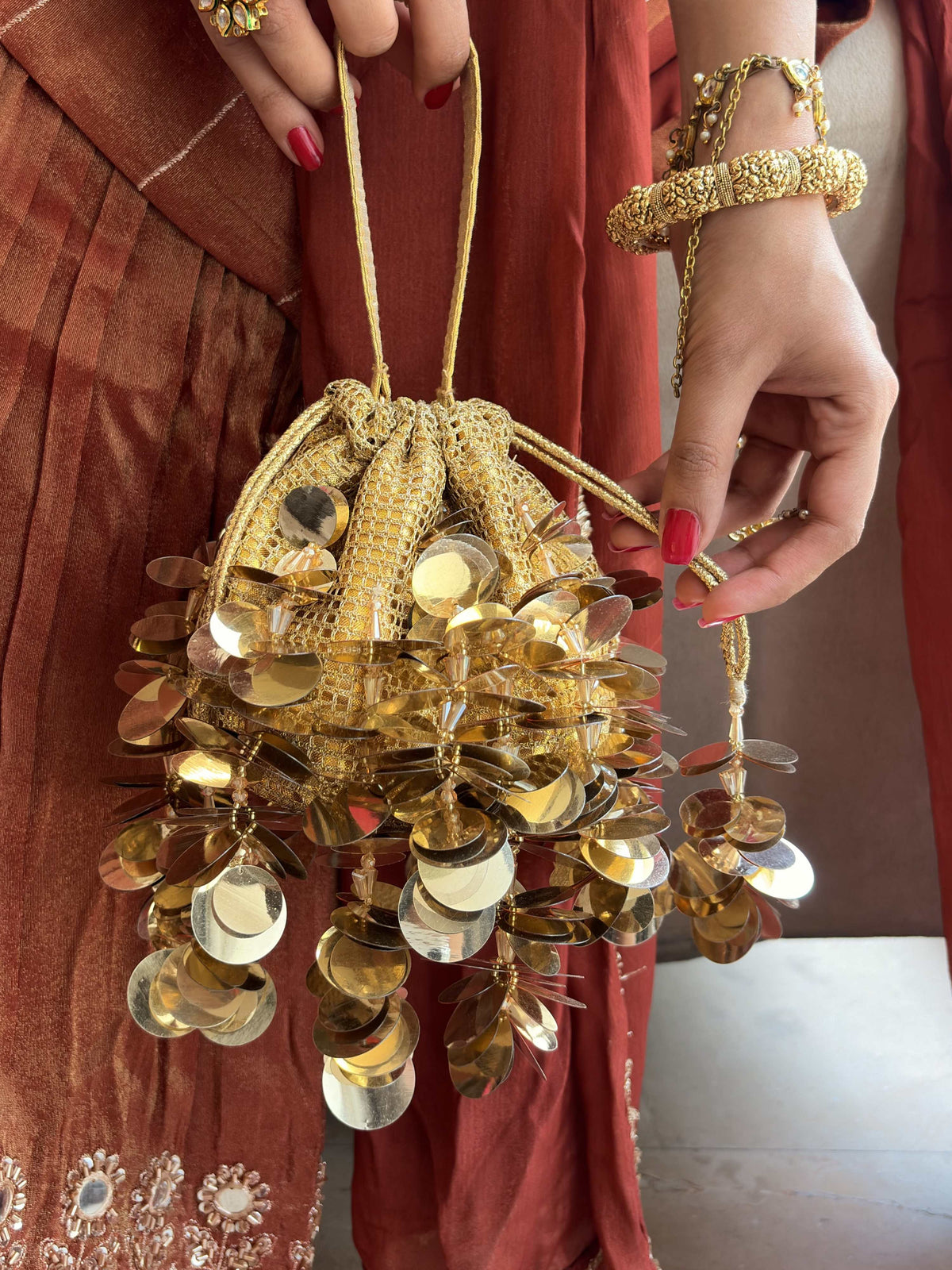 Gold Kaleera Potli