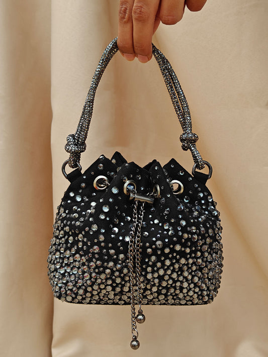 Micro Bucket Bag - Black