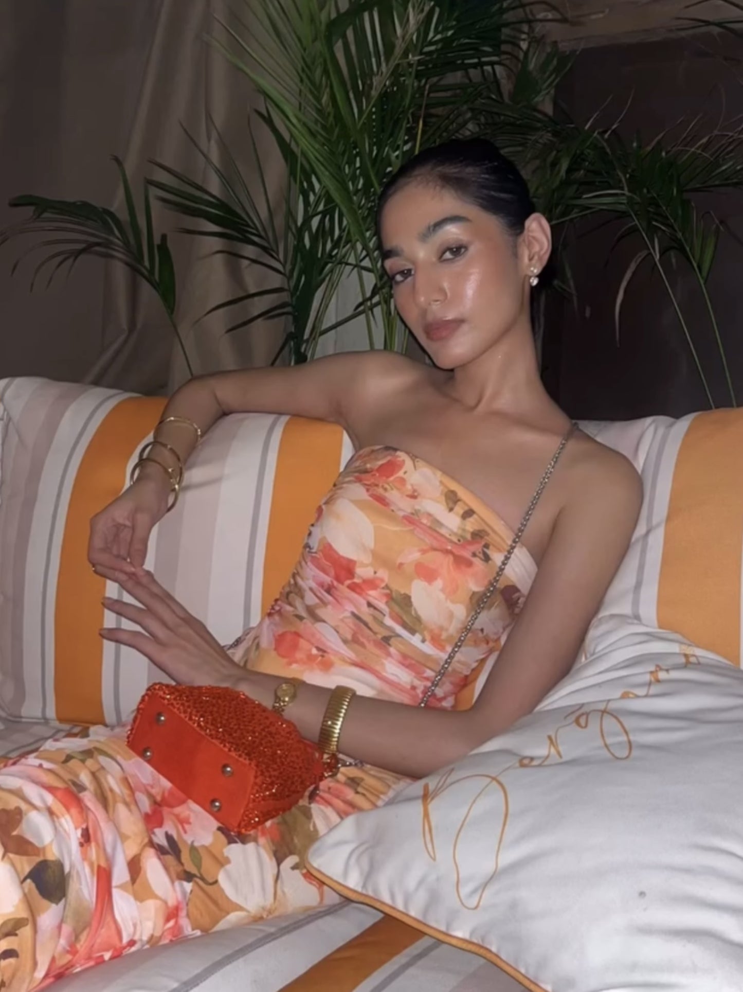 Micro Bucket Bag - Orange