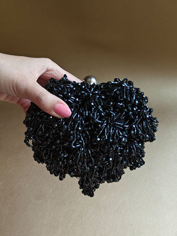 Micro Heart Bag - Black