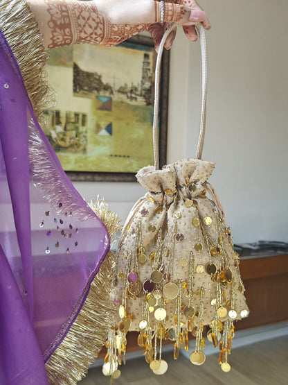 Mirror Potli - Gold