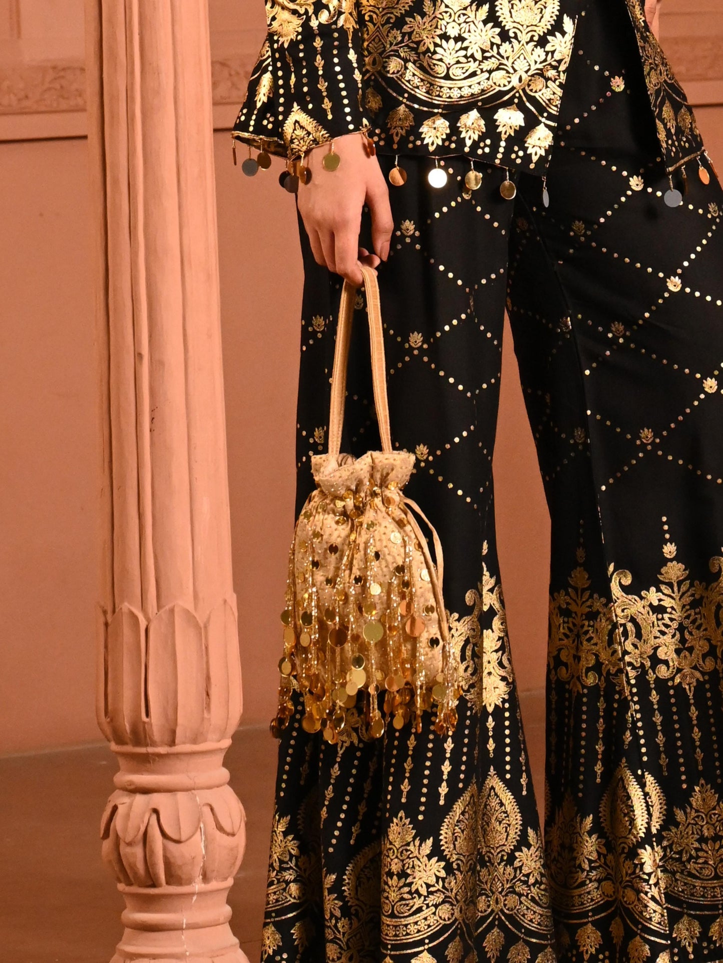 Mirror Potli - Gold