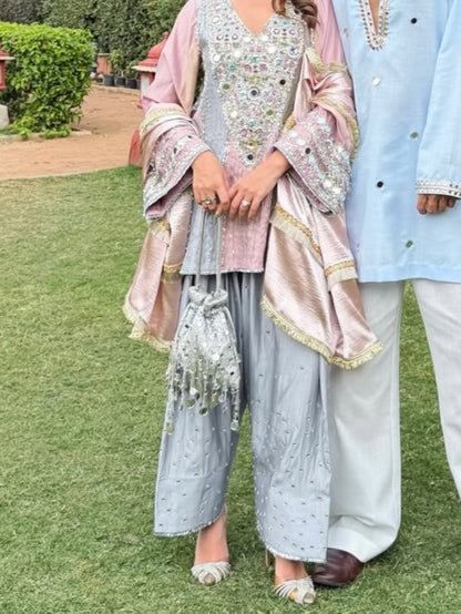 Mirror Potli - Silver