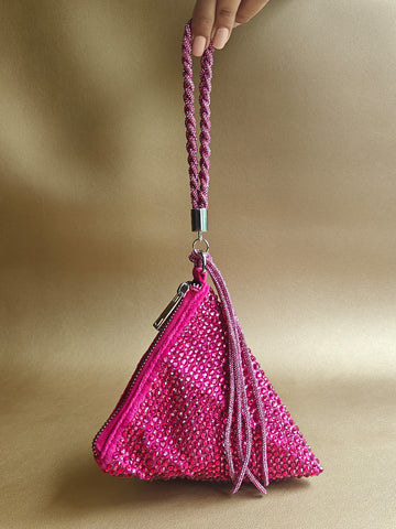 Delhi Wristlet - Hot Pink