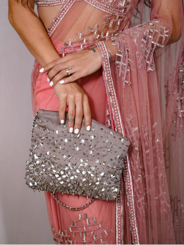 Hobo Bag - Silver Grey