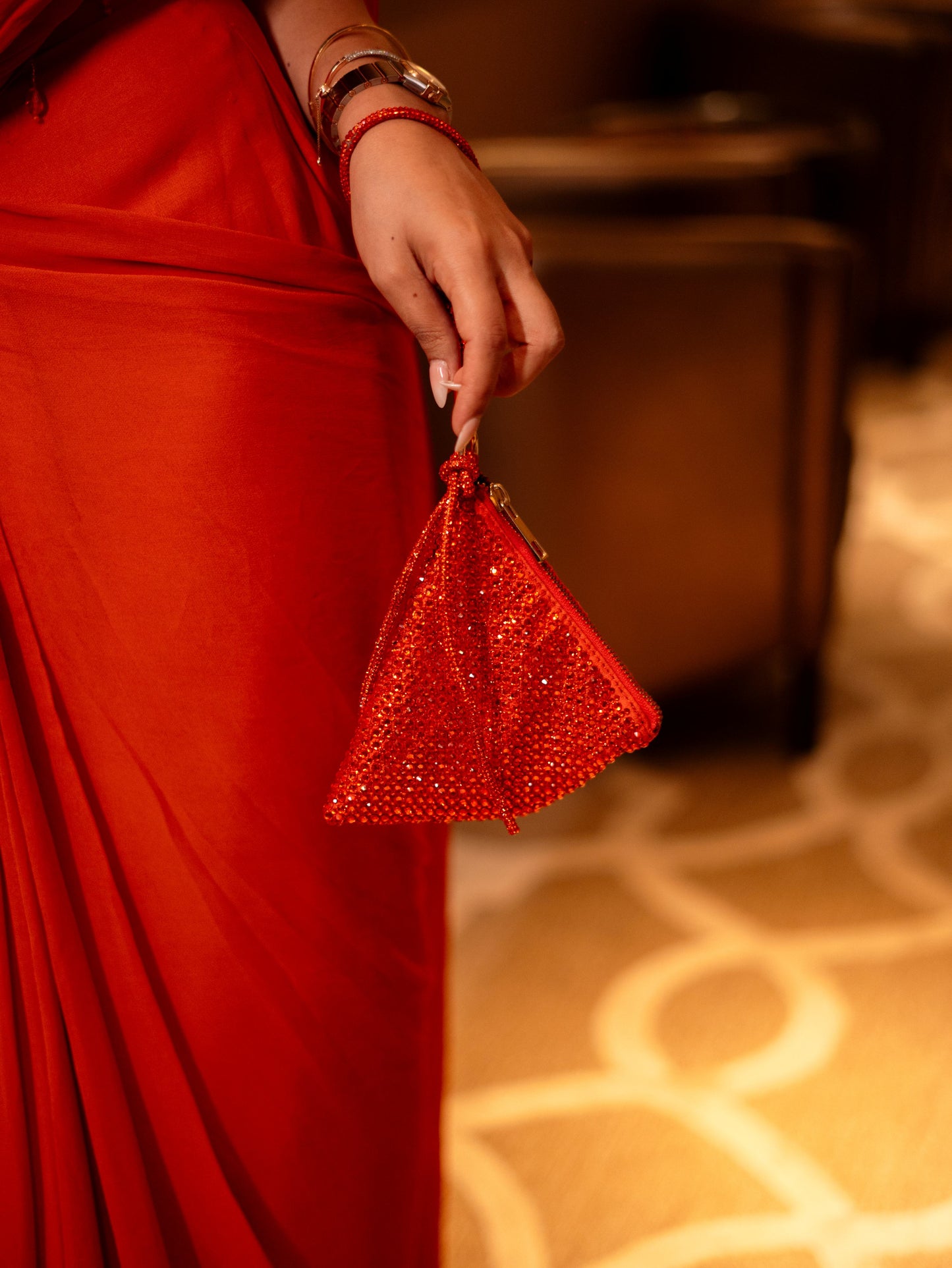 Delhi Wristlet - Orange