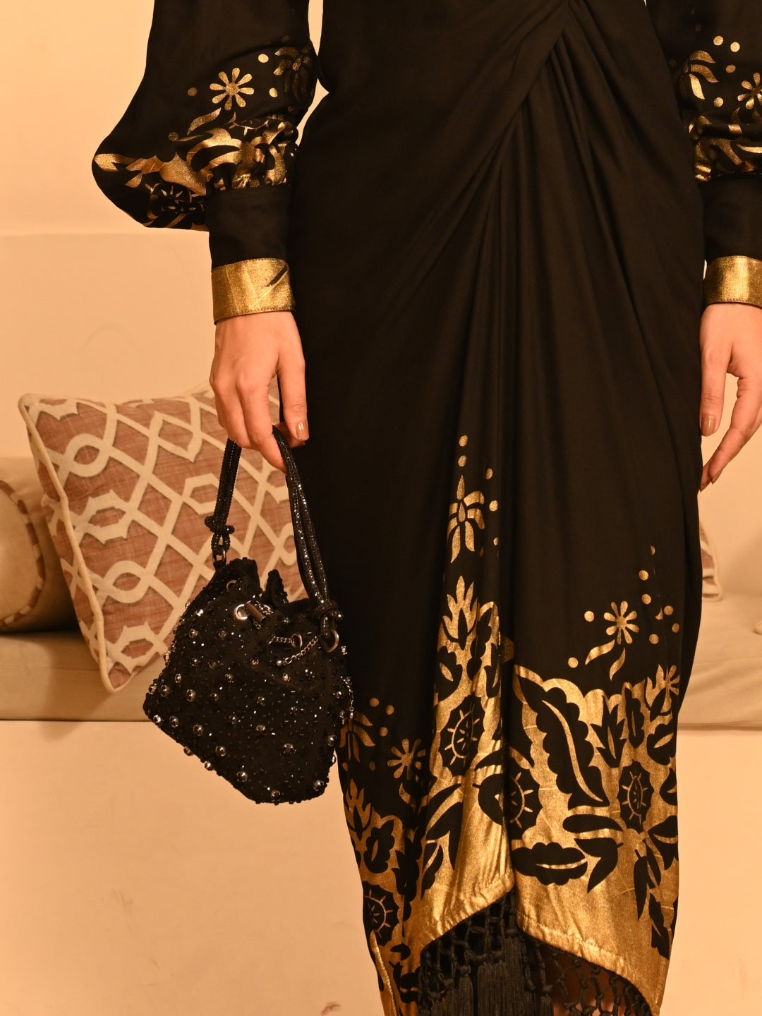 Starry Bucket Bag - Black