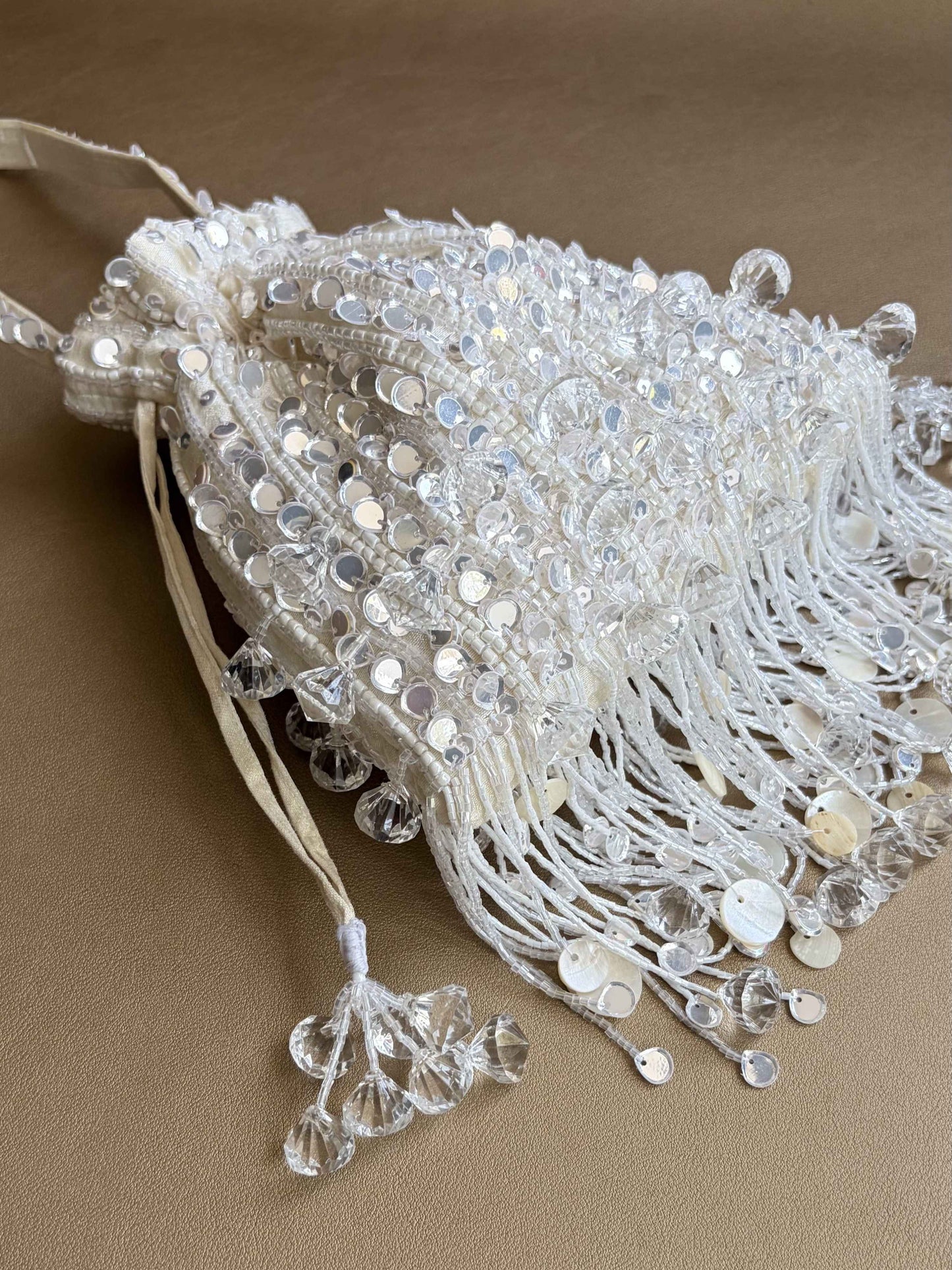 Pataka Potli in Pearl White