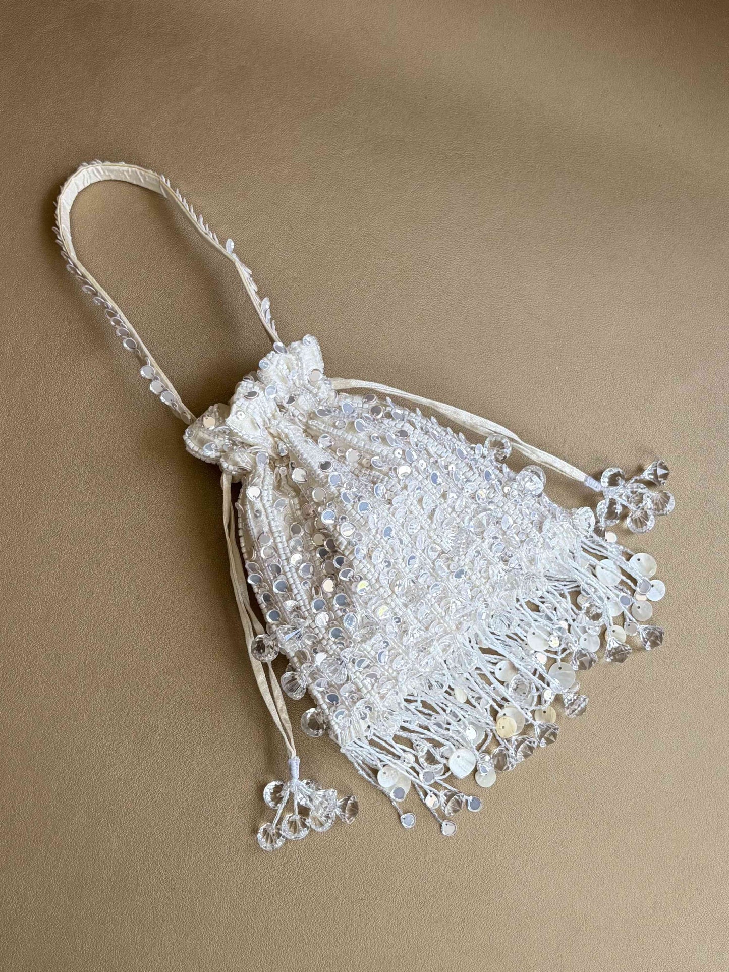 Pataka Potli in Pearl White