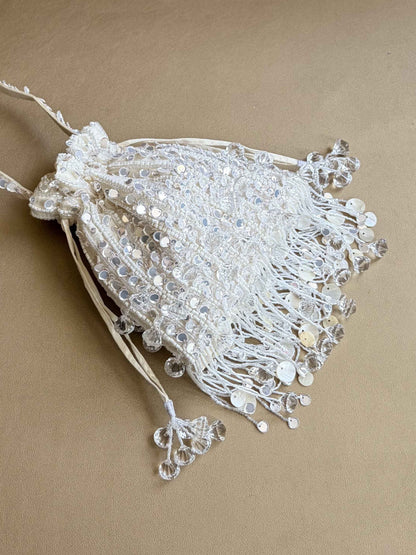 Pataka Potli in Pearl White