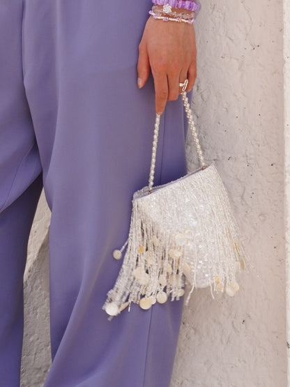 Shimmy Bag - Pearl White