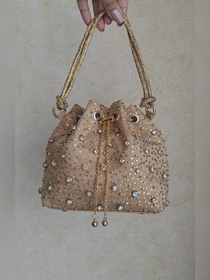 Starry Bucket Bag - Gold
