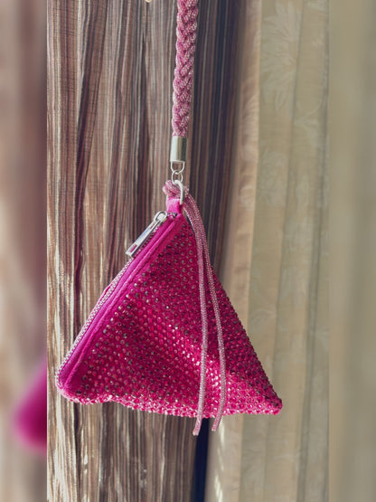Delhi Wristlet - Hot Pink