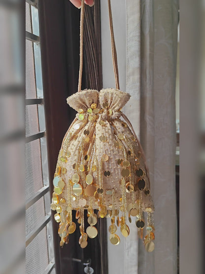 Mirror Potli - Gold